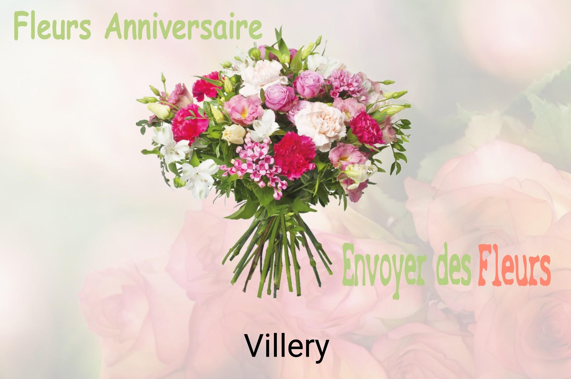 Bouquet de fleurs d’anniversaire livré à Villery