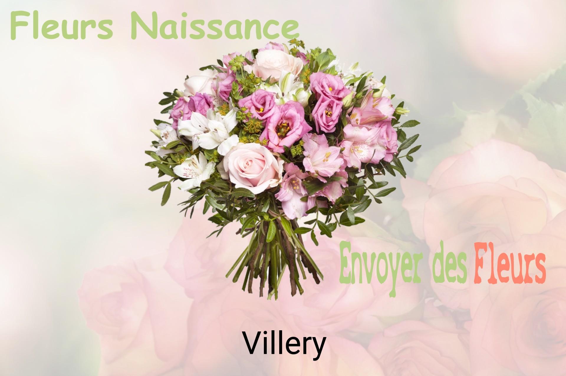 Bouquet de fleurs de naissance livré à Villery